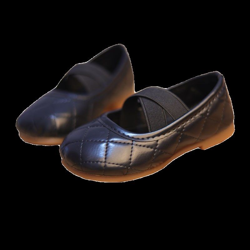 女童黑色小皮鞋豆豆鞋春秋季2023新款韩版公主鞋21-35码女孩单鞋,淘宝优惠券,粉丝福利购,淘宝优惠卷