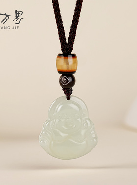 和田玉弥勒佛吊坠本命年生日礼物