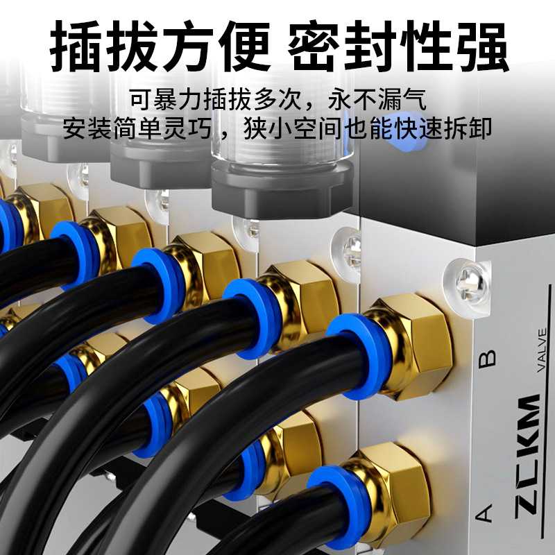 气管快速接头气动快插PC直通带螺纹高压外丝气嘴配件大全4/6/8-02 - 图1