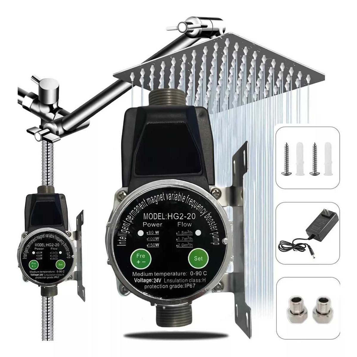 Tap water booster pump household electric gas water heater special solar fully automatic 24V small pressurization