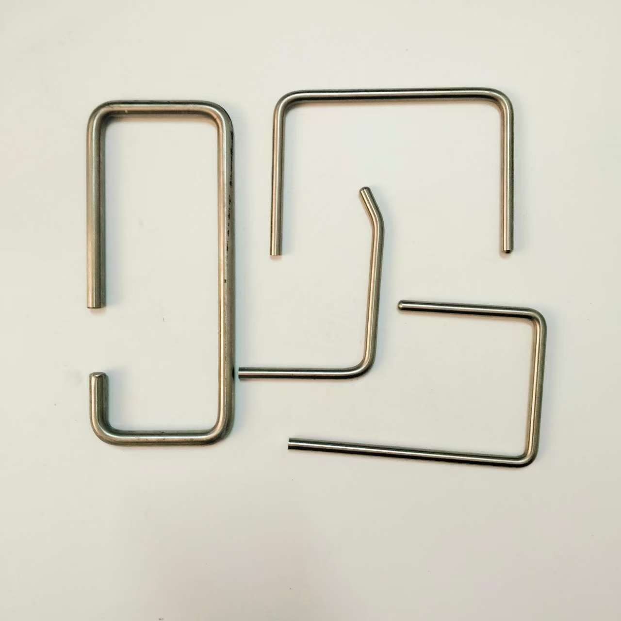 304不锈钢棒折弯把手加工定制打孔攻丝焊接打样批量来图加工 - 图1