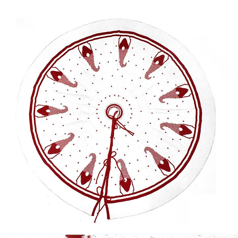 【折扣价】跨境新品圣诞节树裙针织树裙围裙双面针织无脸娃娃圣诞 - 图2