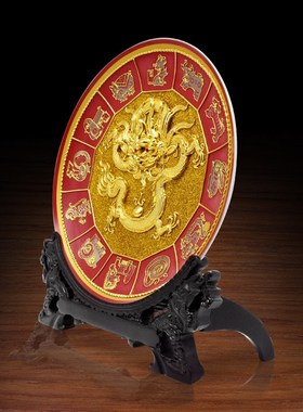 金箔漆线雕福字寿字摆件搬家乔迁新居礼物老人祝寿礼品寿宴伴手礼