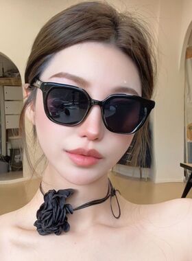 新款墨镜女高级感ins网红款方框显脸小偏光防晒近视太阳眼镜男款