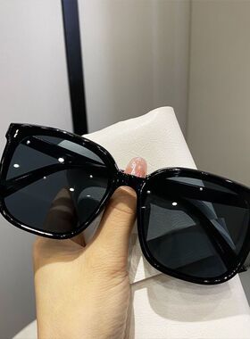 墨镜女韩版网红明星同款2025新款时尚偏光太阳镜圆脸大脸眼镜男