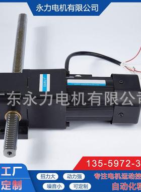 广东永力工厂排杆减速机齿轮减速220V升降机直线排杆减速电
