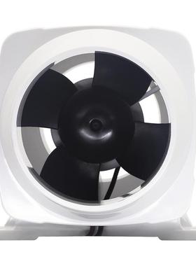 3寸直筒风机房车游艇换气扇直流排风机高速静音厨房管道抽烟机