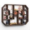 Bogu rack solid wood Chinese-style wall hanging storage rack partition Duobaoge grid rack ornament simple tea set rack
