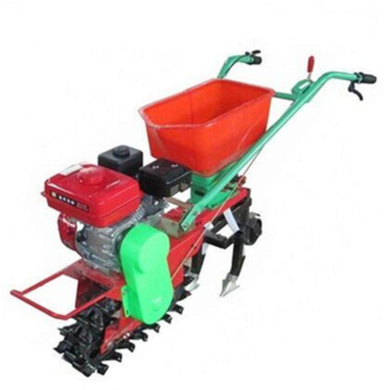 Household small tillage machine chain rail climbing non-slip plow machine orchard greenhouse narrow spacing weeding trenching machine