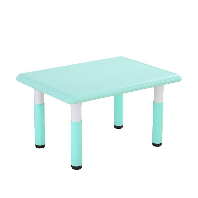 Children's moon table and chair set kindergarten plastic table home baby game toy table curved crescent table lifting