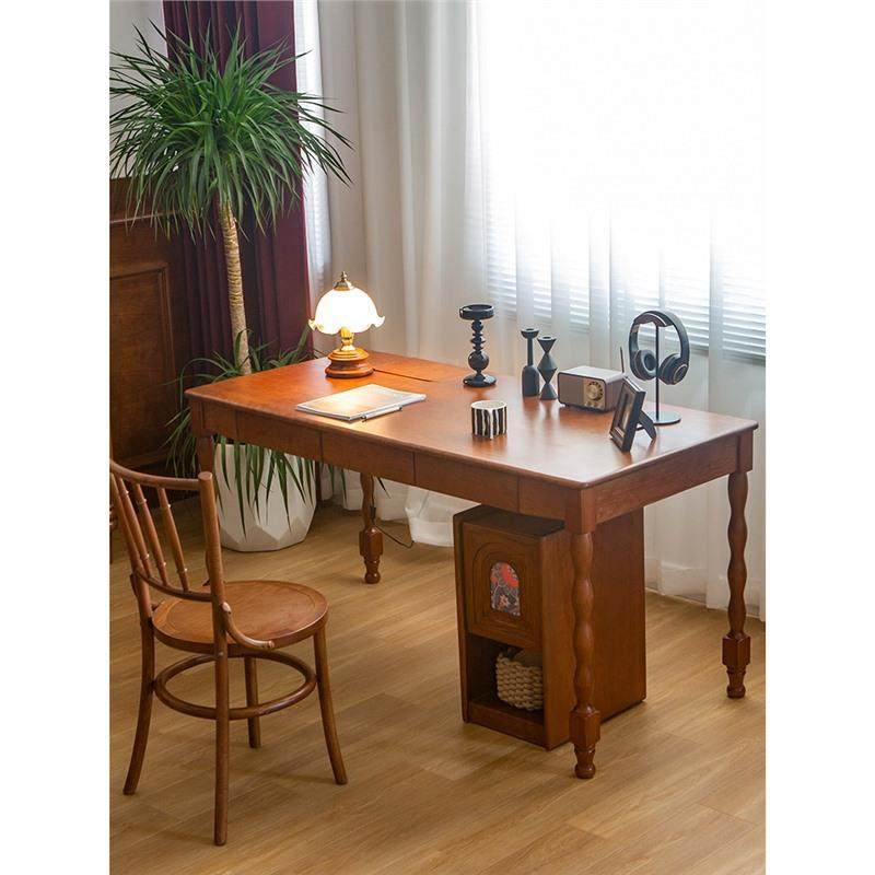 【折扣价】复色古樱桃木书桌实木桌卧室书桌家用办公桌小户型电脑,淘宝优惠券,粉丝福利购,淘宝优惠卷