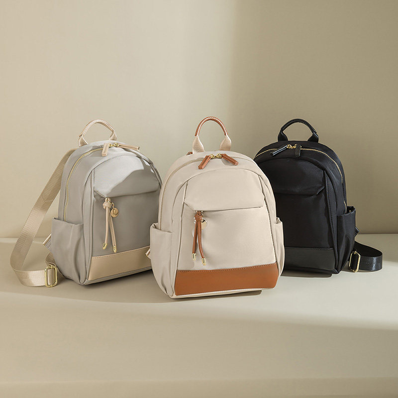 双肩包女2023新款牛津布时尚百搭防水气质女士小背包休闲通勤轻便,淘宝优惠券,粉丝福利购,淘宝优惠卷