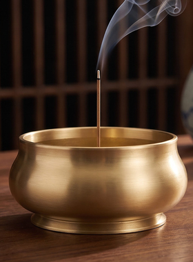 家用黄铜供佛敬神特大号香炉