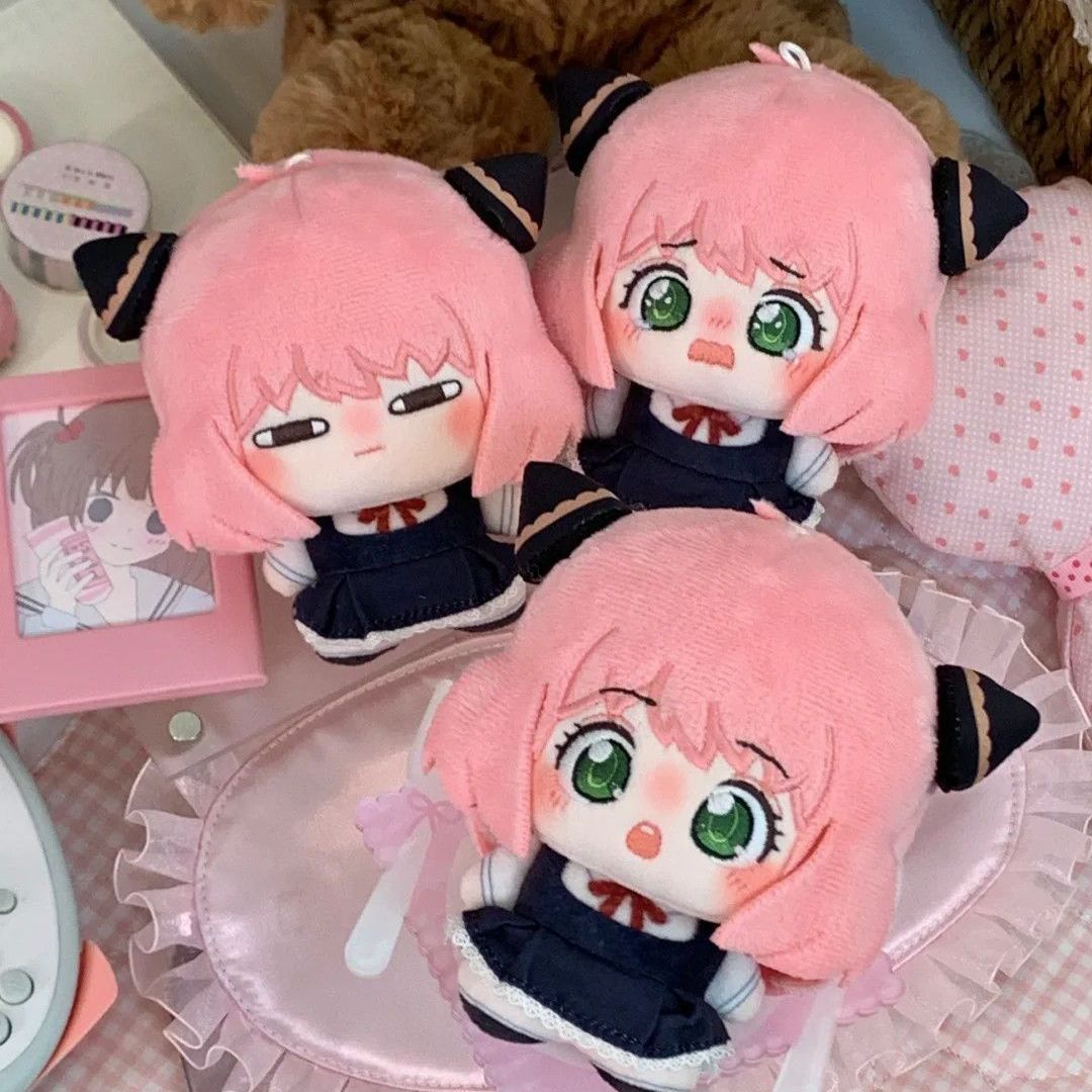 间谍过家家阿尼亚属性10cm海星体棉花娃娃可爱二次元动漫玩偶公仔 - 图1