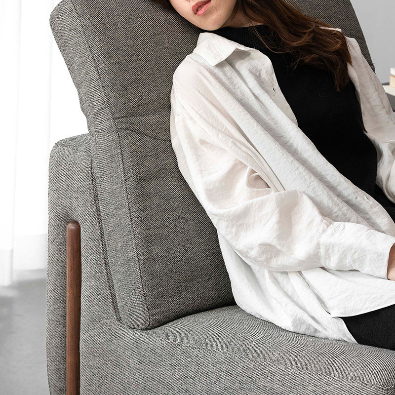 卷耳沙发 致家家居  单人简约布艺小沙发小户型客厅现代简约躺椅,淘宝优惠券,粉丝福利购,淘宝优惠卷