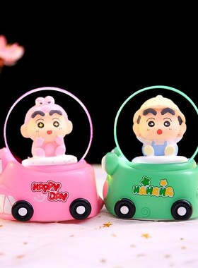 爆款小星愿车车奇遇记水晶球盲盒发光发亮卧室小灯装饰品摆件