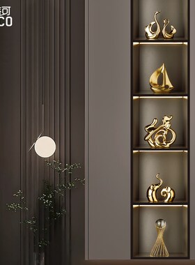 轻装高级桌饰摆件家居客厅电视玄关招财奢面品暖居摆设