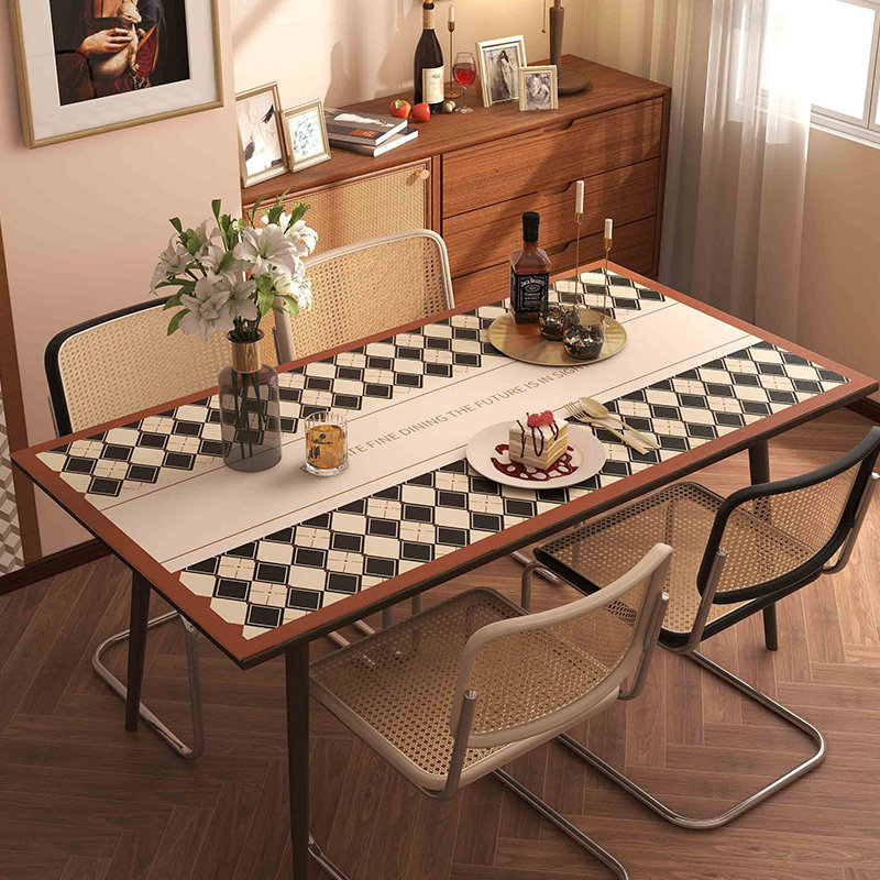 罗马复古轻奢Q弹硅胶餐桌布皮革防水防油免洗防烫茶几桌垫,淘宝优惠券,粉丝福利购,淘宝优惠卷