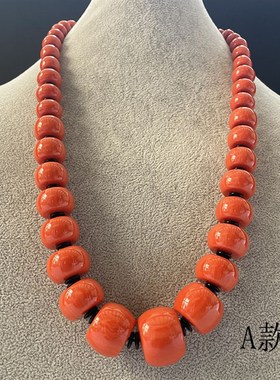 西域民族风特色女饰项链藏族仿天珠藏袍百搭各民族服饰挂件吊坠