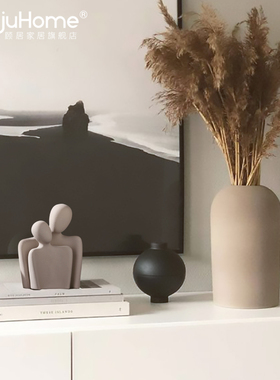简约抽象人物摆件情侣艺术家居客厅玄关桌面创意陶瓷装饰品