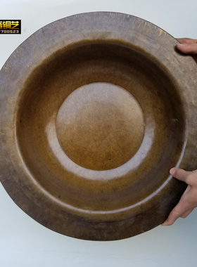 加厚特大号手工黄铜盆结婚老铜盆水洗脚盆家用盆火盆