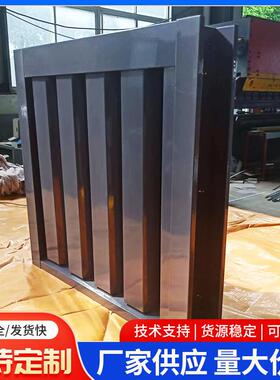 铝合金单层防沙百叶窗铝合金可调节防雨百叶窗通风口