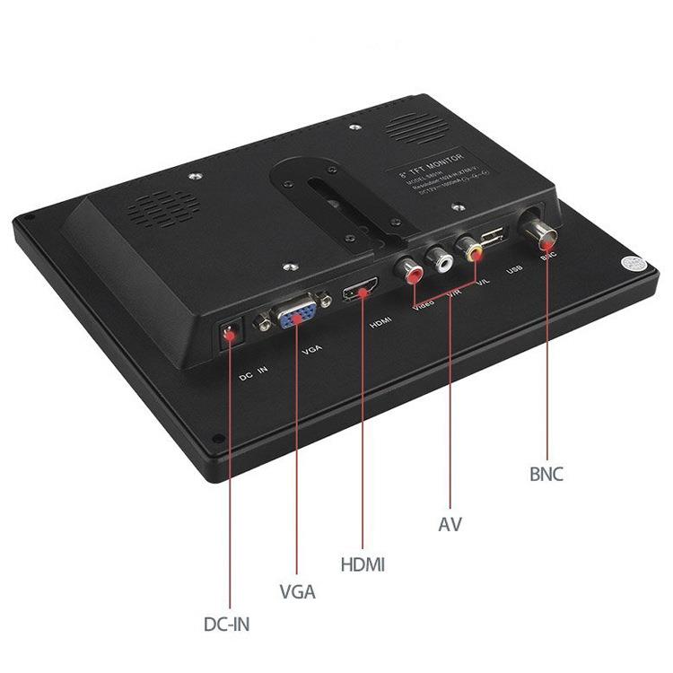 8英寸显示屏AV/TVHDMIVGABNG接口显示器工业显微镜配件 - 图2