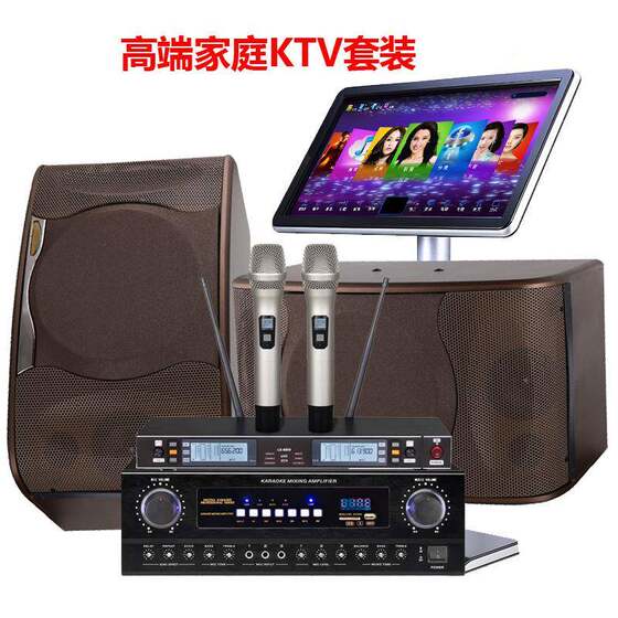 新款SK-100V家庭ktv音响套装全套点歌机家用功放K歌卡拉ok音箱