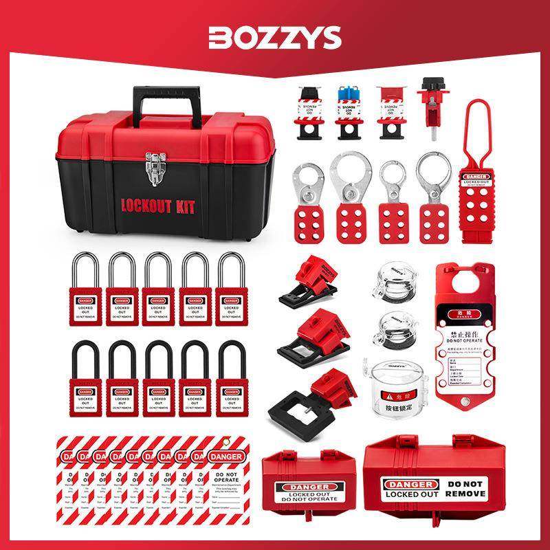 BOZZYS工业设备安全锁LOTO停工检修便携式手提安全锁具箱组合套装,淘宝优惠券,粉丝福利购,淘宝优惠卷