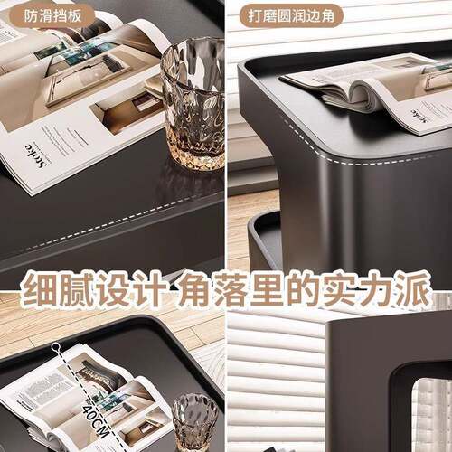边几沙发边柜客厅家用小茶几桌子简约现代卧室铁艺床头柜小户型 - 图2