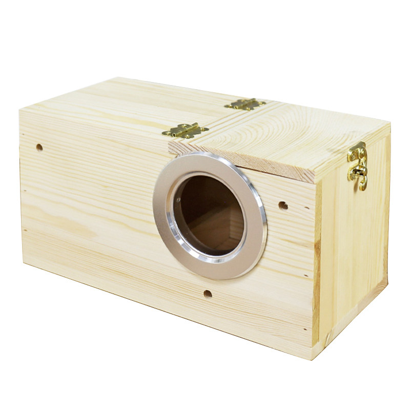 达洋直营 横式右开口松木虎皮牡丹鹦鹉繁殖箱中号鸟巢孵化箱,淘宝优惠券,粉丝福利购,淘宝优惠卷