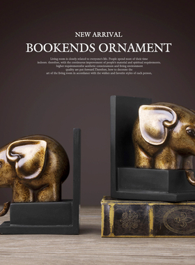 欧式复古马头书档书立书靠摆件书房装饰品乔迁书桌礼物摆设摆饰