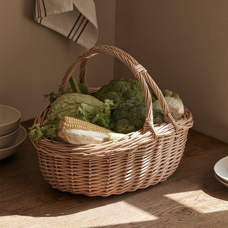 柳编编织收纳篮藤编收纳筐厨房客厅手提鸡蛋篮子置物篮,淘宝优惠券,粉丝福利购,淘宝优惠卷