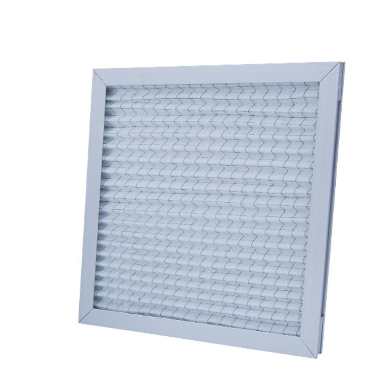 供应初效板式过滤器折叠式过滤网铝合金边框无尘车间过滤器 - 图1