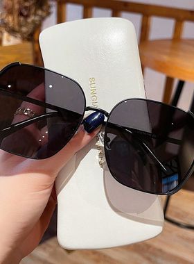 2025新款潮牌太阳镜女大脸显瘦偏光镜夏季防晒墨镜韩版潮防紫外线