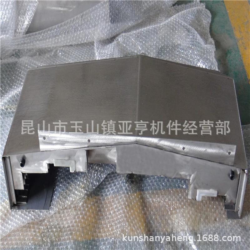 实力制做机床钢板防护罩不锈钢带拉筋导轨伸缩罩防尘护板 - 图2