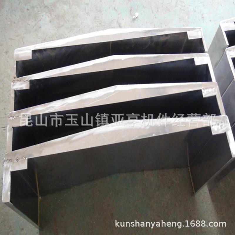 实力制做机床钢板防护罩不锈钢带拉筋导轨伸缩罩防尘护板 - 图1