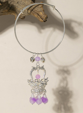 古风发光手镯流苏灯笼手环仙气宫廷手饰链子日常百搭首饰品女