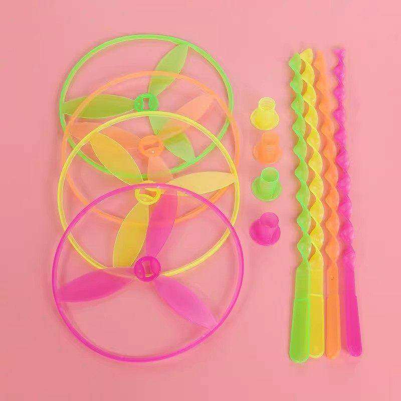 不发光手推飞碟 飞天仙子 益智儿童 塑料竹蜻蜓 地摊热卖玩具批发,淘宝优惠券,粉丝福利购,淘宝优惠卷