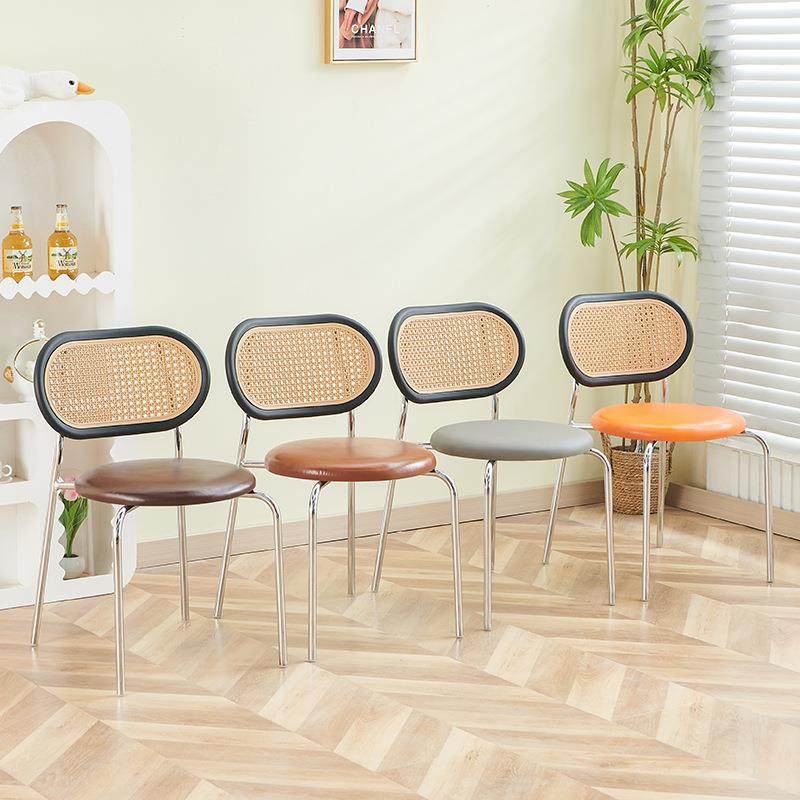 原木家用餐椅餐桌椅法式复古中古椅子网红藤编靠背藤椅休闲风包邮,淘宝优惠券,粉丝福利购,淘宝优惠卷