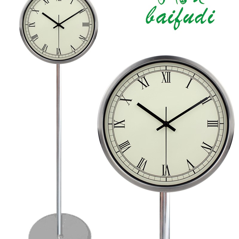 12寸现代简约落地钟客厅时尚创意立钟座钟时钟立式钟表静音石英钟 - 图2