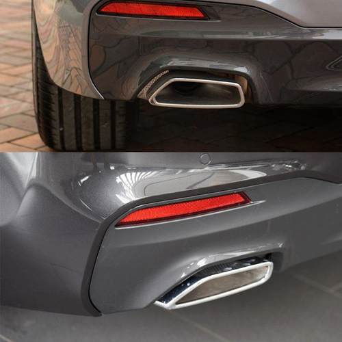 适用于18-23宝马新5系525530540G30G386系GT原厂黑色方口尾喉 - 图2