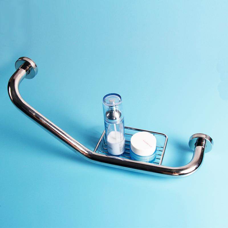 不锈钢浴室扶手浴缸带皂网扶手135度七字老人防滑卫生间安全把手,淘宝优惠券,粉丝福利购,淘宝优惠卷