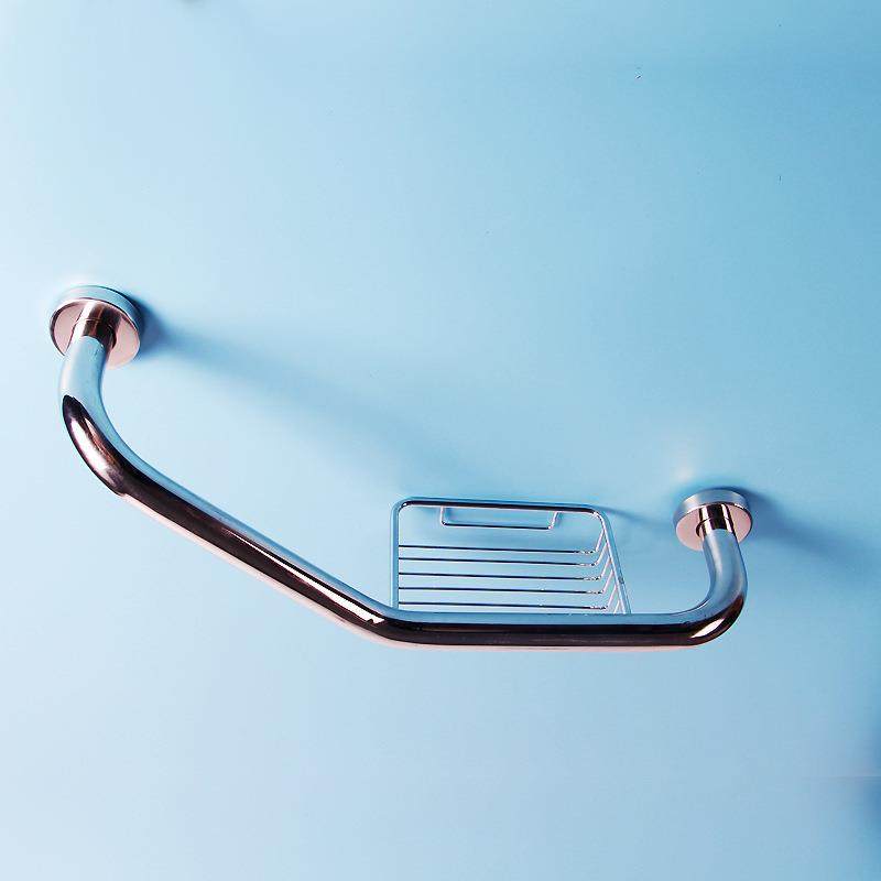 不锈钢浴室扶手浴缸带皂网扶手135度七字老人防滑卫生间安全把手,淘宝优惠券,粉丝福利购,淘宝优惠卷