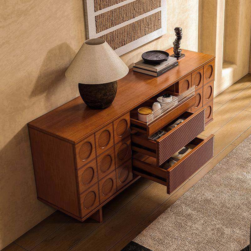 美式复古实木电视柜客厅靠墙家用收纳储物柜置物餐边柜简约小户型,淘宝优惠券,粉丝福利购,淘宝优惠卷