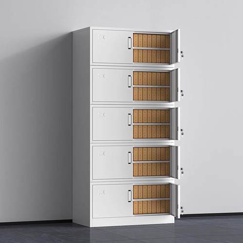 铁皮单节文件柜办公室分体五节档案柜会计凭证资料柜带锁储物柜子 - 图0