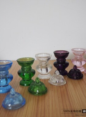 水奉杯古法琉璃小托巴 颅器甘露供杯供桌摆件家用供水藏传用品