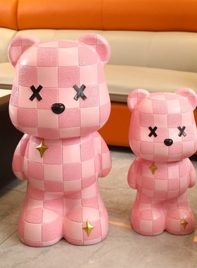 新年网红暴力熊储蓄罐落地装饰摆件大号2025新款春节压岁钱存钱罐