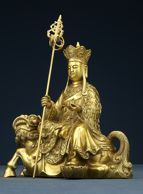黄铜佛像地藏王菩萨摆件
