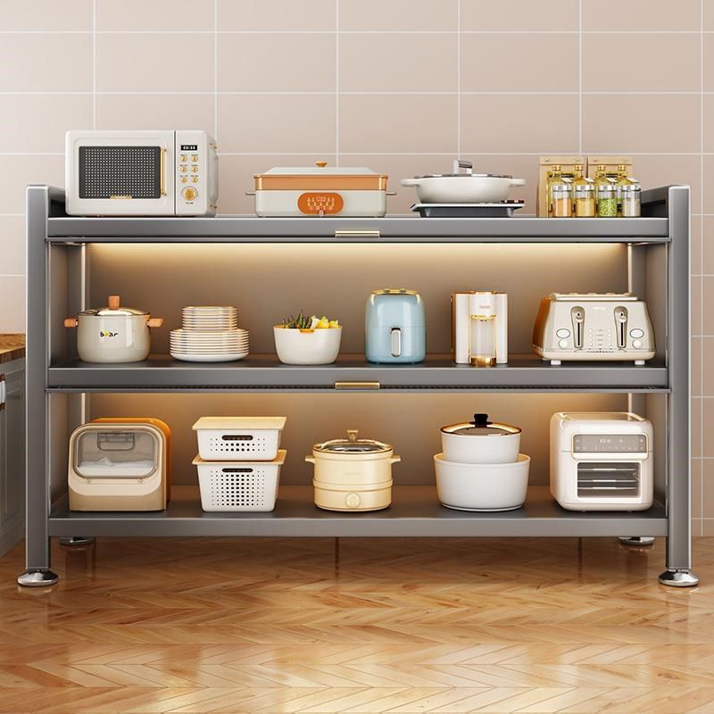 厨房落地多层家用微波炉碗柜餐边柜收纳柜子储物柜,淘宝优惠券,粉丝福利购,淘宝优惠卷